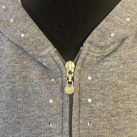 New York and Company Cotton Zip Up, Sz. XL. - Picture 6 of 13